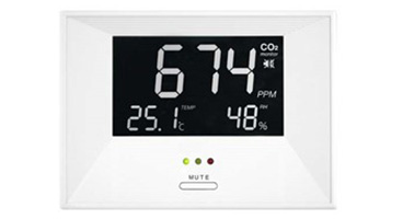 CO2 monitor - air indicator inclusief temperatuur en vocht weergave