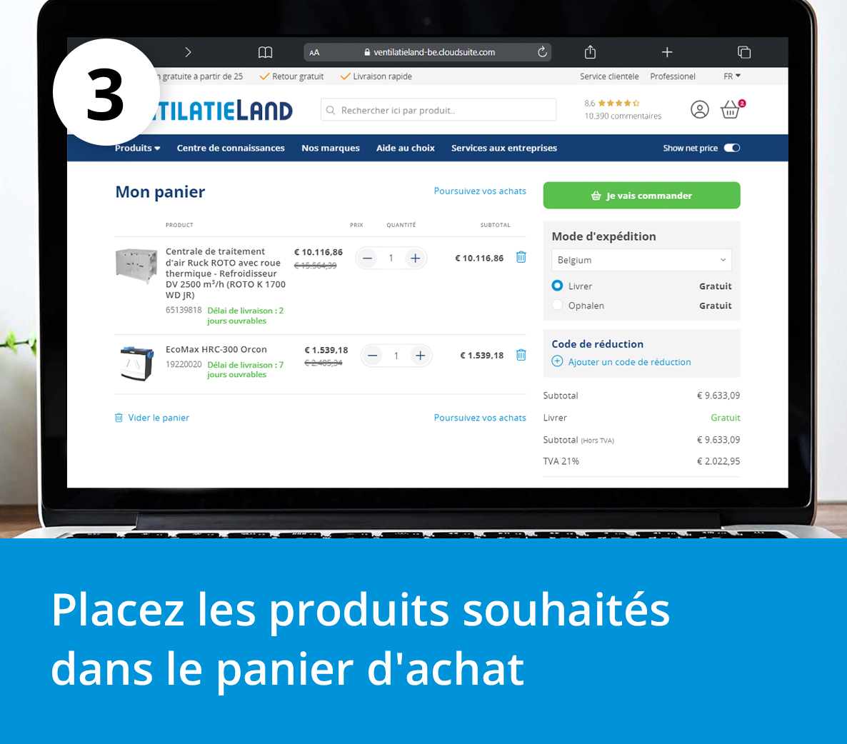 Étape 3 - enregistrement de l'entreprise
