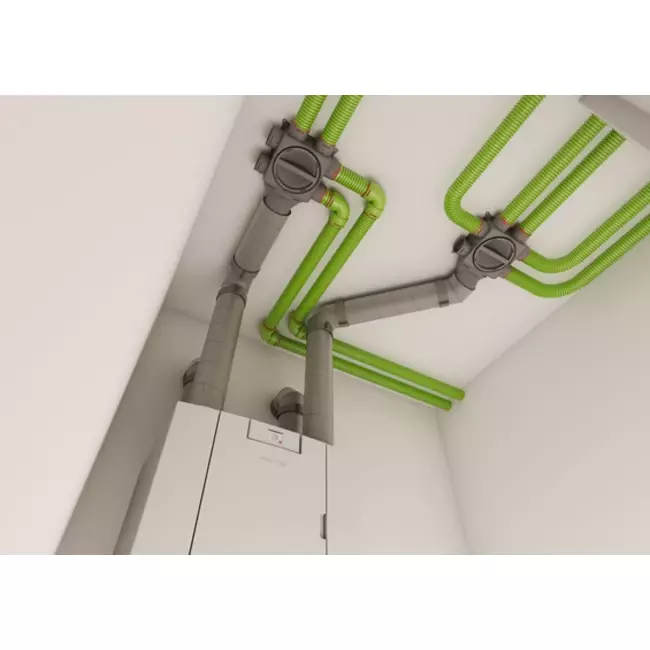 Ubbink WTW wandunit Ubiflux Vigor W325 4/0 rechts enthalpie