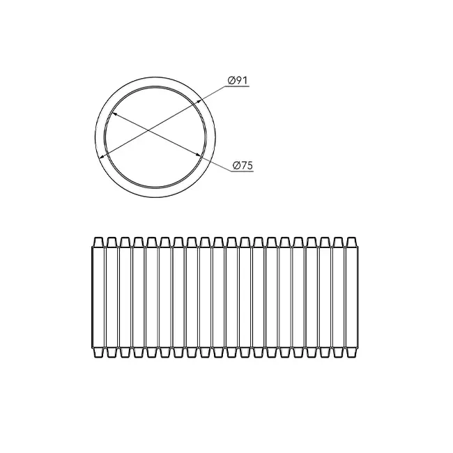 Ubbink Air Excellent 50 meter 48C flexibel kanaal 90 75