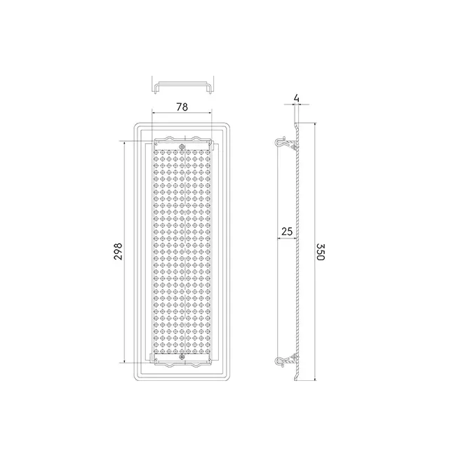 Ubbink Air Excellent 35SC vloerrooster metaal wit