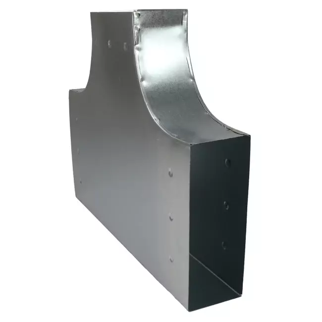 T-stuk 90 graden 170x80 mm - 170x80 mm tbv instortkanaal