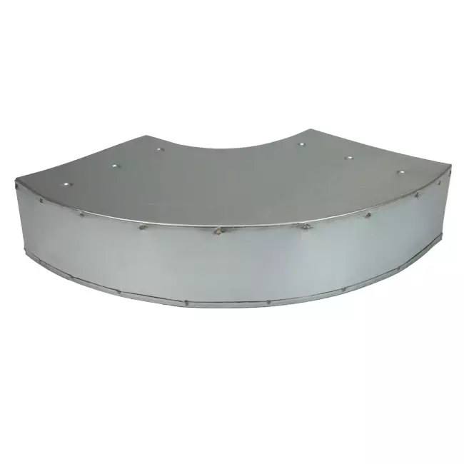 Bocht 90 graden 170x80 mm horizontaal tbv instortkanaal