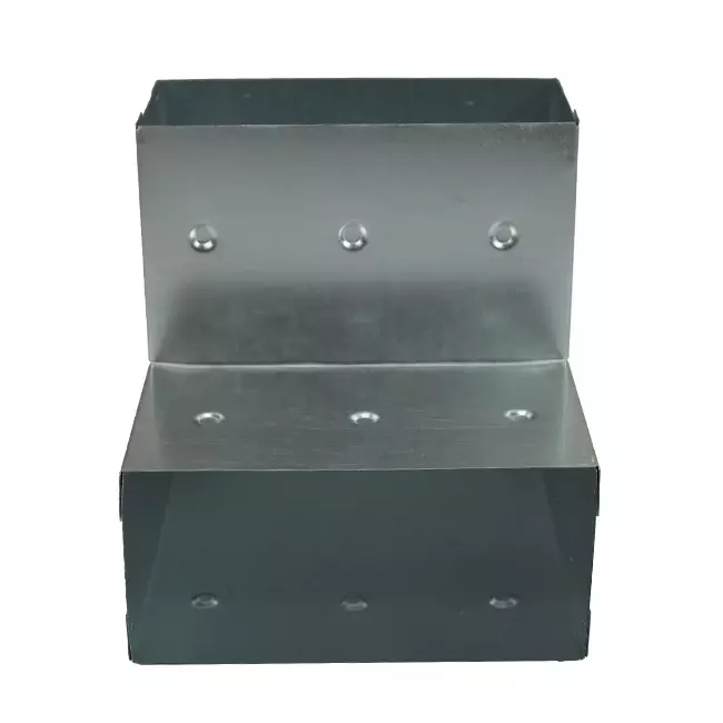 Bocht 90 graden 170x80 mm verticaal tbv instortkanaal