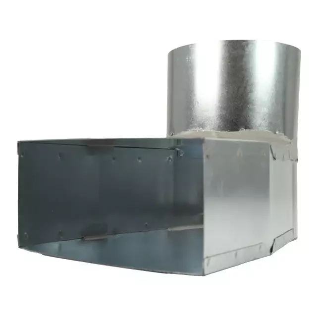 Lepe hoekstuk 170x80 mm naar diameter 125 mm