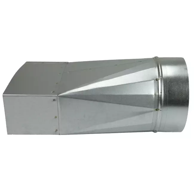 Verloopstuk 170x80 mm naar diameter 125 mm tbv instortkanaal