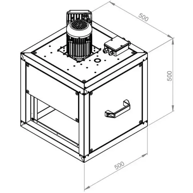 Boxventilator motor buiten lineaire flow - MPC 250 EC TI 30