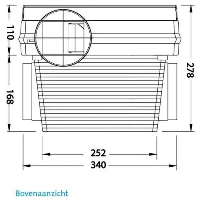 Orcon Compact 10RHP 320 m³/h + vochtsensor - perilex stekker