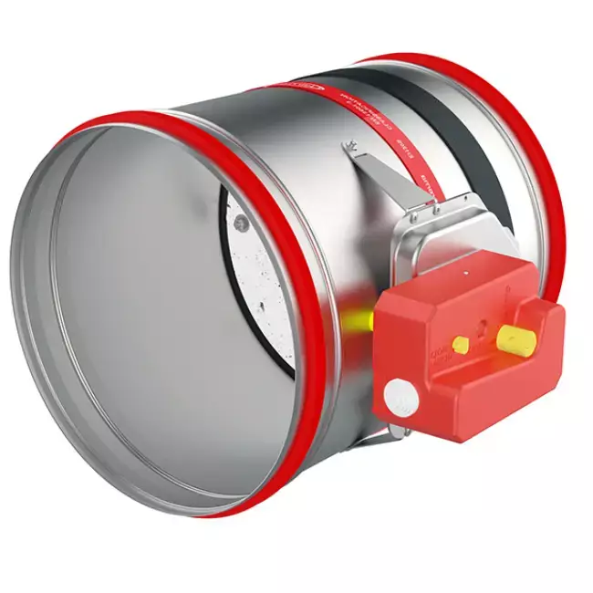 Clapet coupe-feu rond 250 mm à commande manuelle - E-FDC25 D250 R