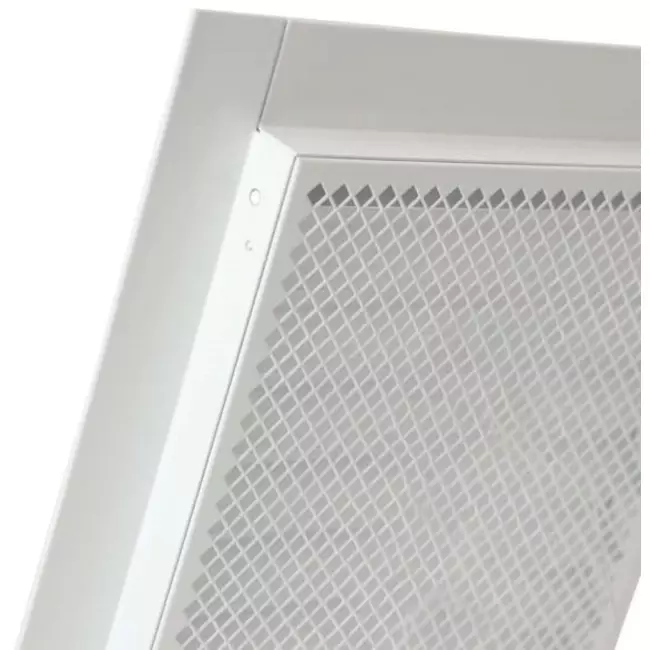 Metalen rooster industrieel 200x200mm wit - MRF2020