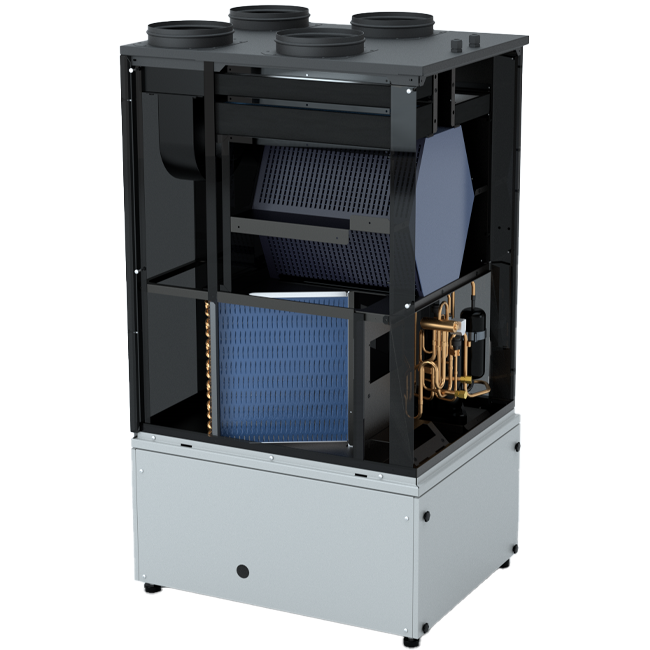 Maxivent by Econox HP HRU 300 – WTW-unit met geïntegreerde warmtepomp