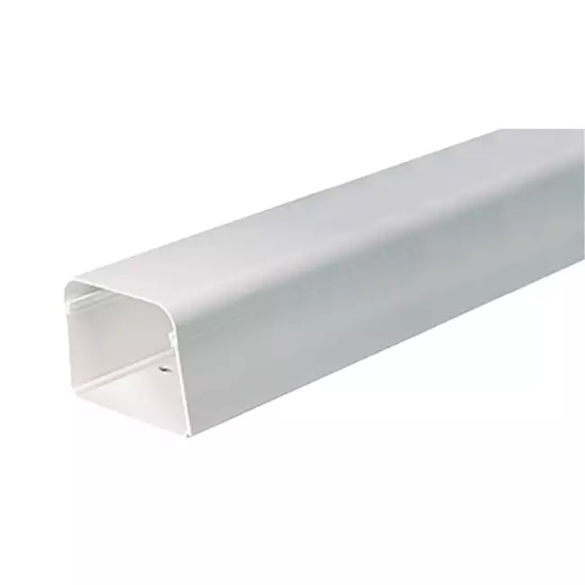 Climaplus montagekanaal 90 x 65 mm Ral 9010 Wit. lengte 1,5 meter