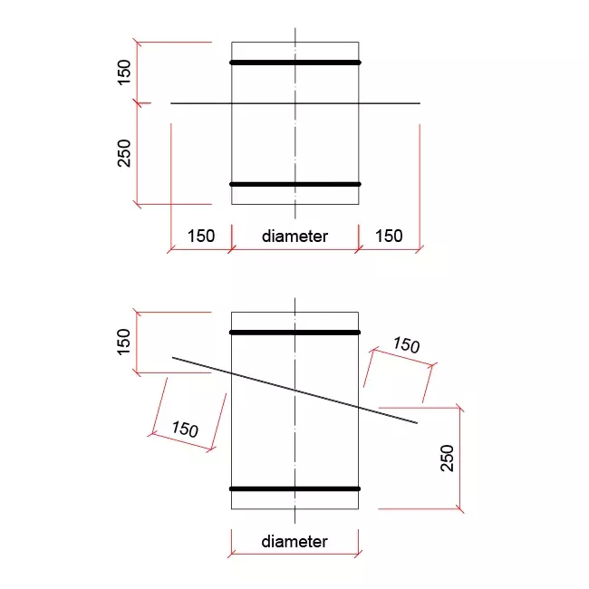 Plakplaat 53 graden Stream-Vent ventilatiekap diameter 630 mm