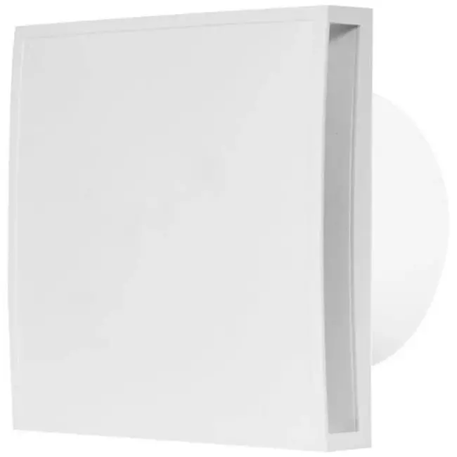 Badkamerventilator Ø 100 mm wit met timer en vochtigheidssensor - Design EET100HT
