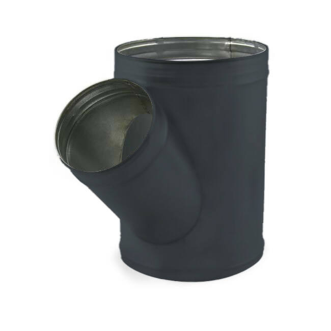 Té de Ø 315 mm - Ø 250 mm pour conduit rigide galvanisé (45°) - sur mesure RAL7016