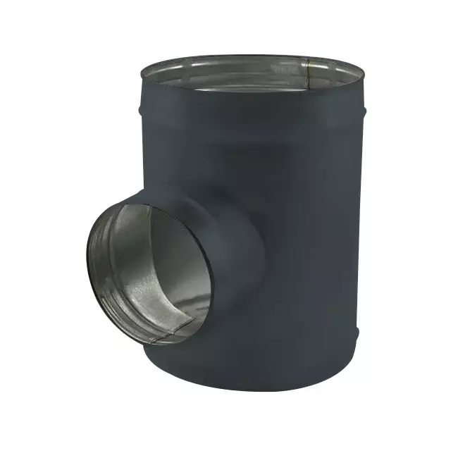 Spiro t-stuk diameter 315 mm - 160 mm (90 graden) (sendz. verz.) RAL7016