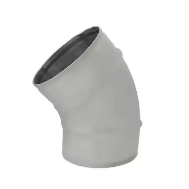 Coude spiralé rond 45° Ø 80 mm pour conduit rigide galvanisé - sur mesure RAL7035