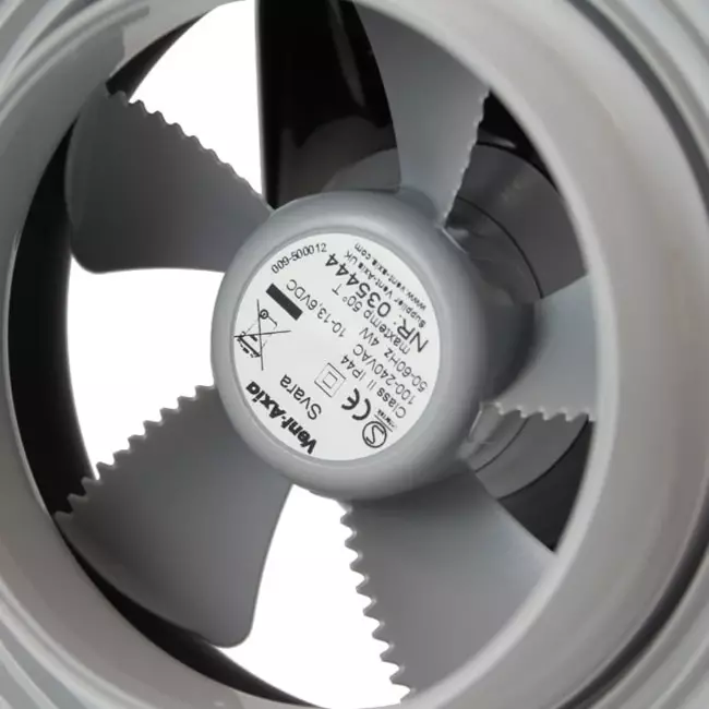 Badkamer ventilator Svara met timer, vocht- en lichtsensor 100-125mm (app-gestuurd) ZWART