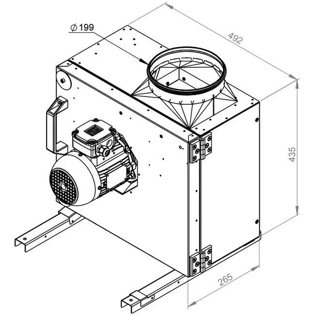 Boxventilator rookgas F400 - MPS 225 D2 F4 30