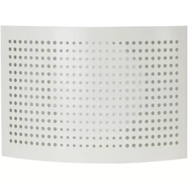 Ventilatie toevoer ventiel Ø 125mm met geperforeerde kap voor wandmontage WIT - DTQA125