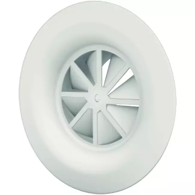 Diffuseur à jet hélicoïdal avec anneau diffuseur, fixation centrale par vis Ø 250mm