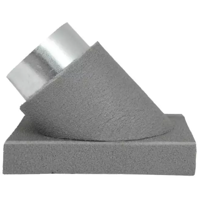 Thermoduct 90 graden aftak stuk 80 mm