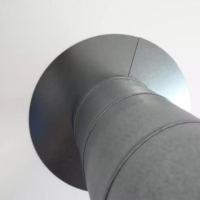 Afwerkrozet Ø 100 mm sendz. verzinkt (2 delen)