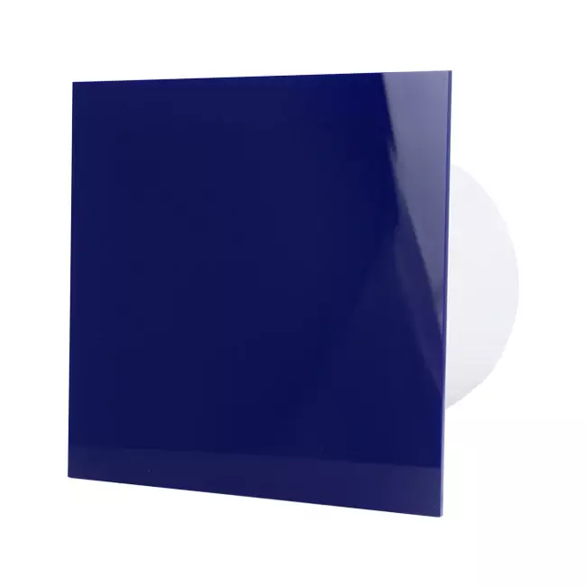 Air Roxy badkamerventilator met aansluitdiameter 100 mm met timer en vertraagde start - kunststof front blauw
