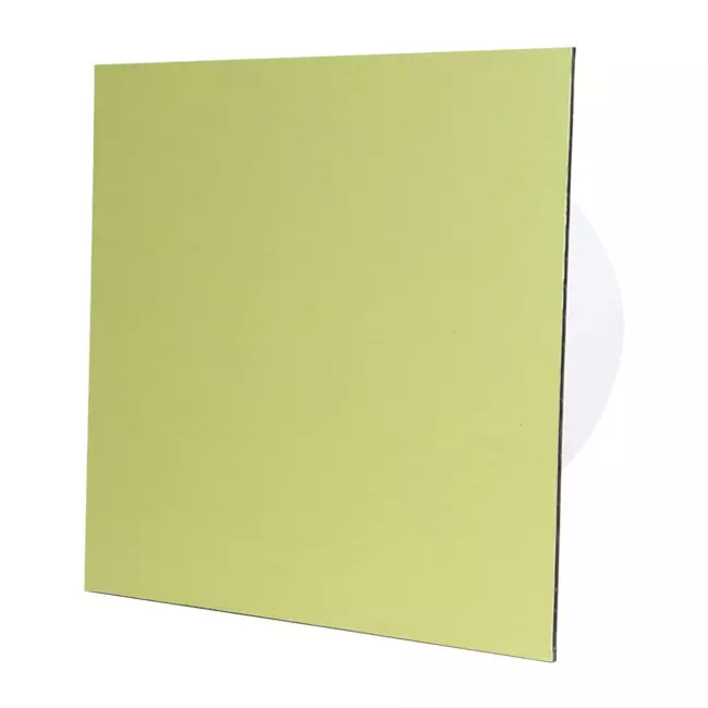 Air Roxy badkamerventilator met aansluitdiameter 125 mm met timer - front goud aluminium