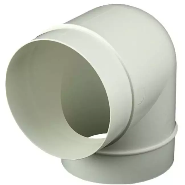 Ronde kunststof 90 ° bocht diameter: 150 mm AL150-90
