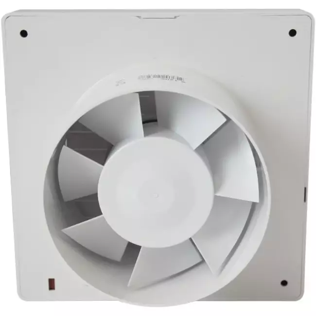 Badkamerventilator Ø 100 mm Wit met automatische sluitklep, timer en vochtsensor - luxe X100ZHT