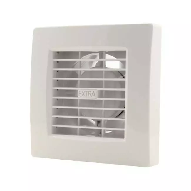 Badkamerventilator Ø 100 mm Wit - luxe X100