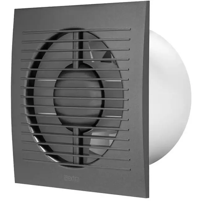 Badkamerventilator met diameter 150 mm - antraciet - standaard EE150A