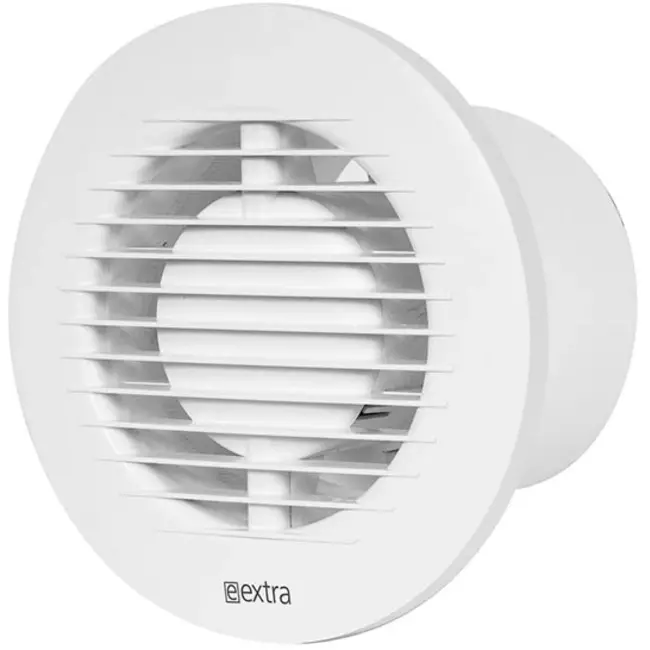 Badkamer ventilator rond Ø 100 mm wit - basis EA100