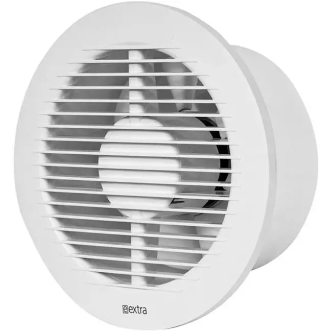 Badkamer ventilator rond Ø 150 mm wit - basis EA150