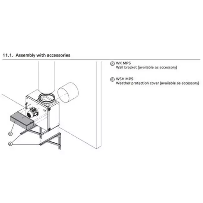 Ventilateur de caisson gaz de combustion F400 - MPS 315 D4 F4 30