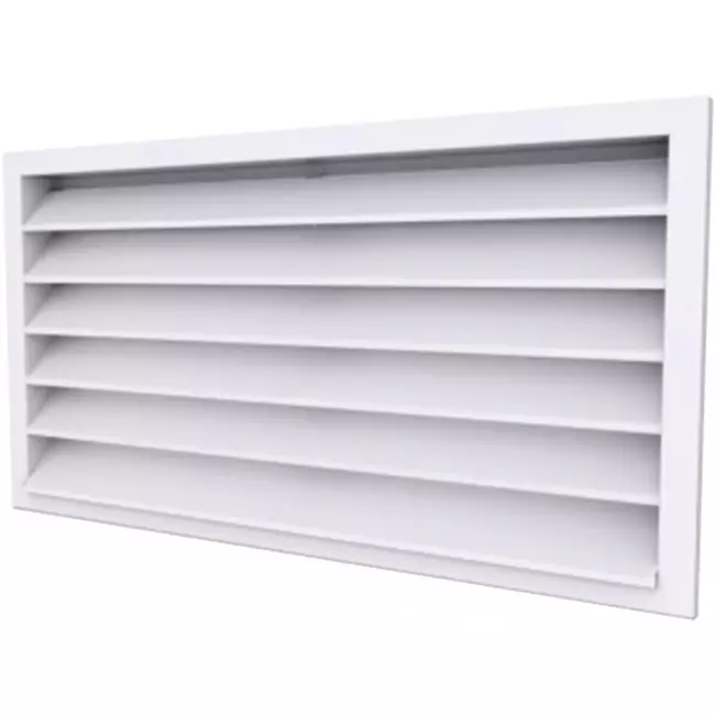 Buitenmuurrooster aluminium 1400x800 - RAL 9003