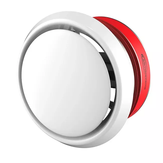 Brandvlinderklep rond 100mm met ventilatieventiel - E-BFDC V EI120S D100