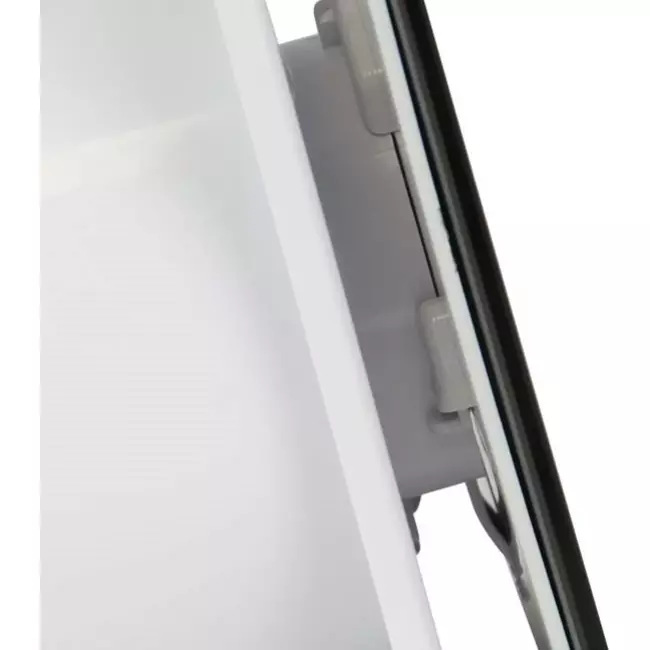 Badkamer ventilator Ø 100 mm met trekkoord en stekker - glazen front satijn goud