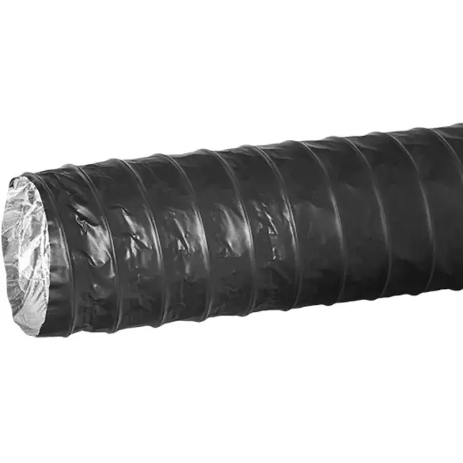 Combidec ventilatieslang aluminium met polyester buitenlaag ZWART Ø 200 mm (10 meter)