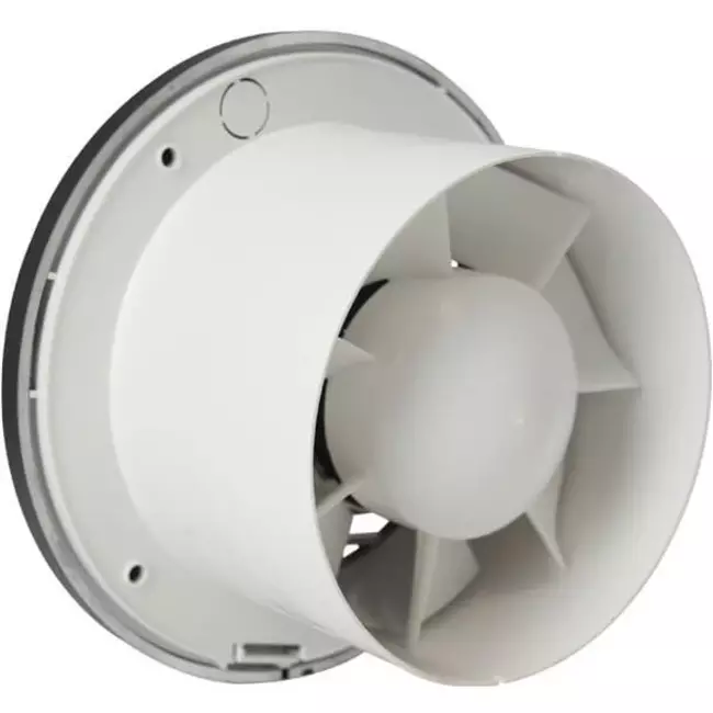 Badkamer ventilator rond Ø 125 mm antraciet - basis EA125A