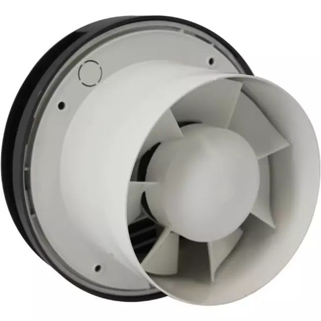 Badkamer ventilator rond Ø 125 mm antraciet - design EAT125A