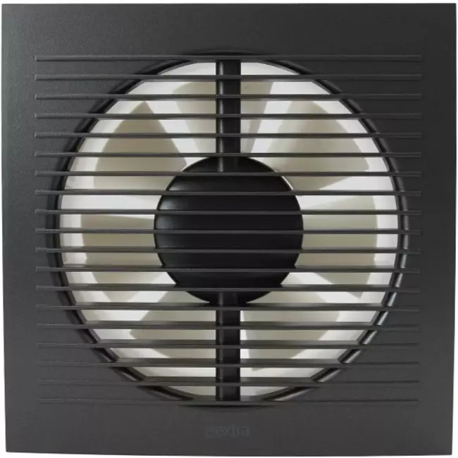 Badkamerventilator met diameter 150 mm - antraciet - standaard EE150A