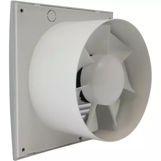 Badkamerventilator Ø 125 mm Zilver - standaard EE125S