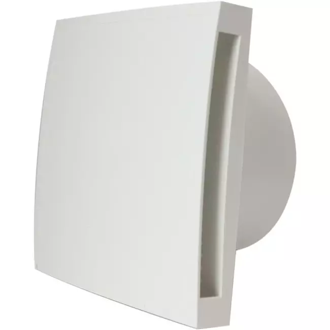 Badkamerventilator Ø 100 mm wit met timer en vochtigheidssensor - Design EET100HT