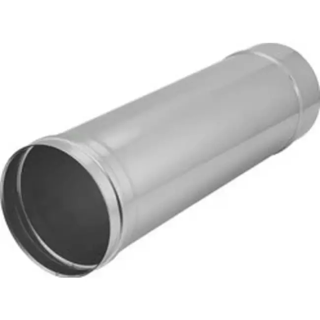 Tuyau de poêle en acier inoxydable à simple paroi Ø 200mm - L = 500 mm