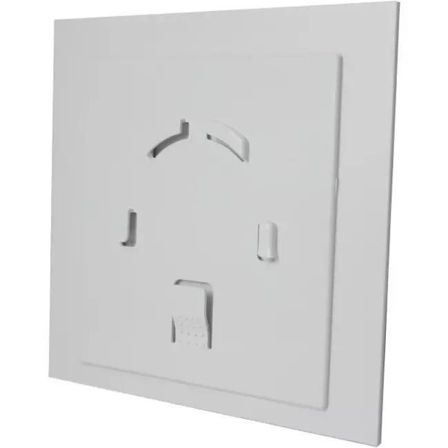 Badkamer ventilator Ø 100 mm - kunststof front glanzend wit