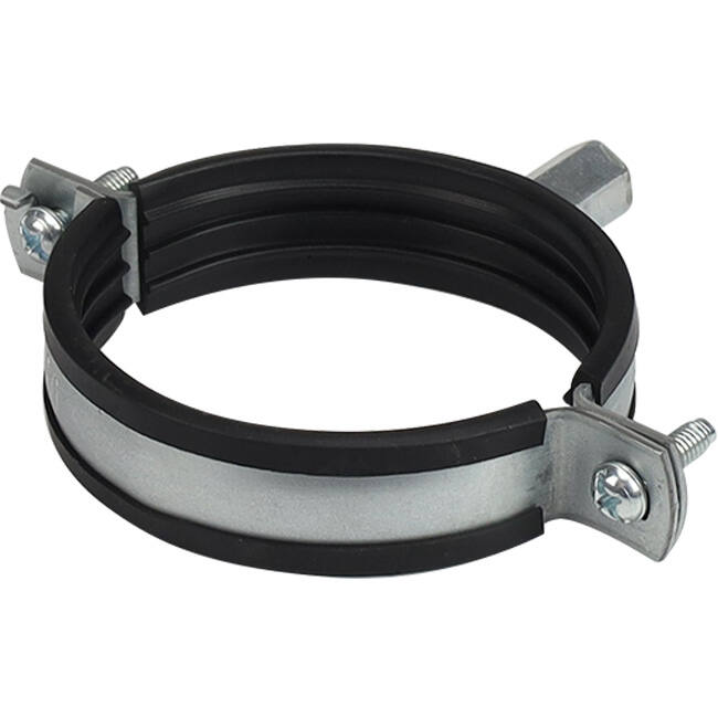 Metalen beugel diameter 125 mm met rubber (sendz. verz.)