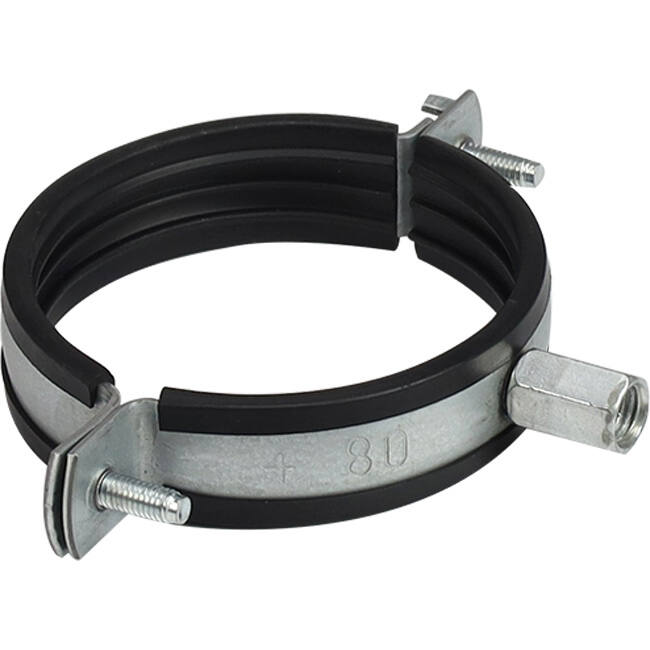 Metalen beugel diameter 125 mm met rubber (sendz. verz.)