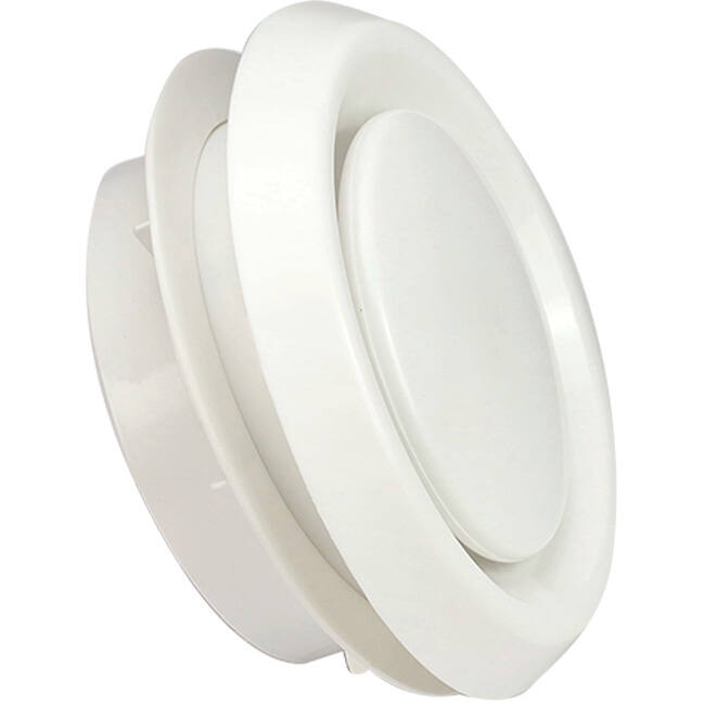 Ventilatie ventiel 160mm toevoer -en afvoer met klemveren - DAV-C160